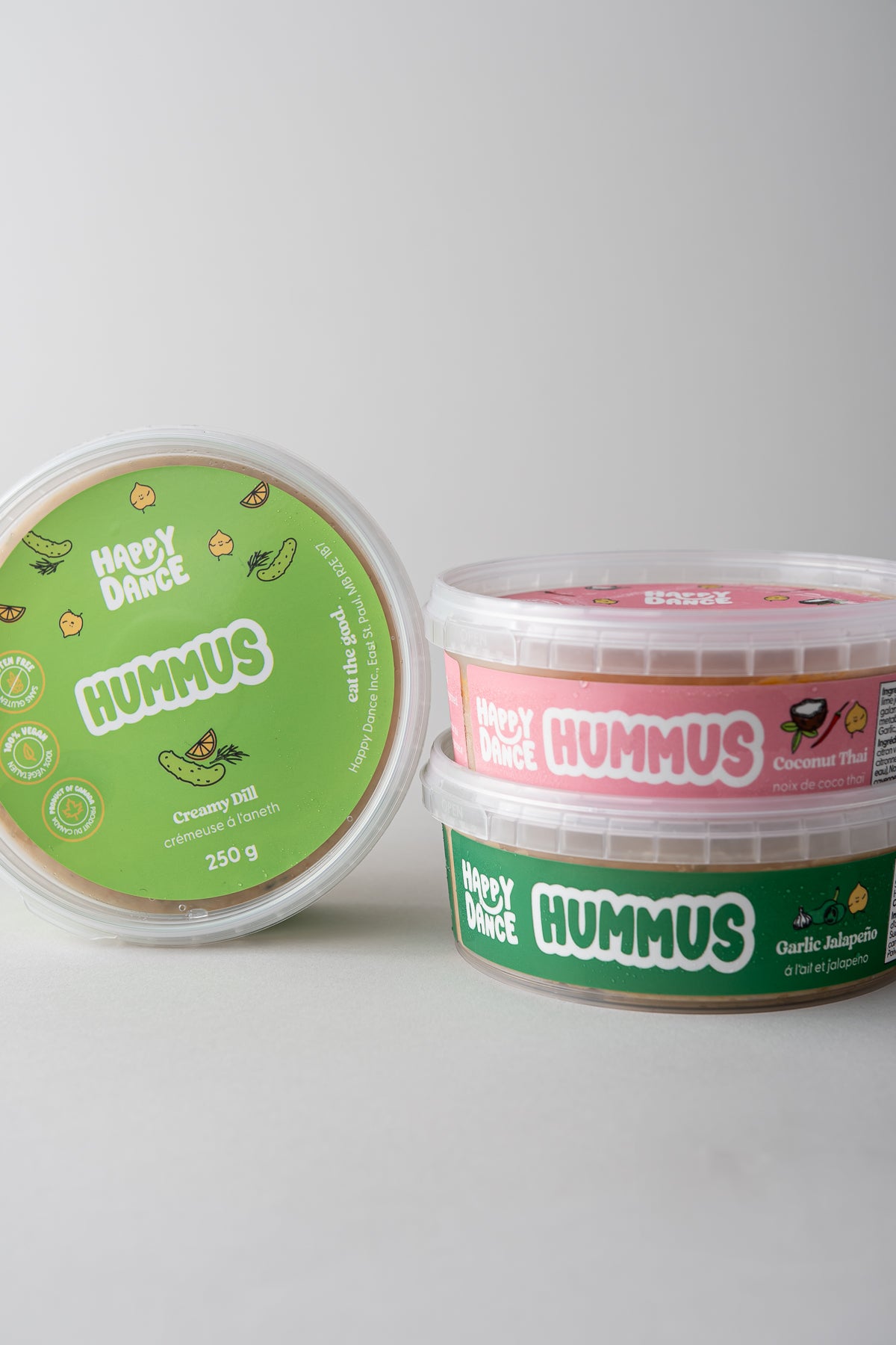 Fave 3-pack hummus - Happy Dance Variety Pack